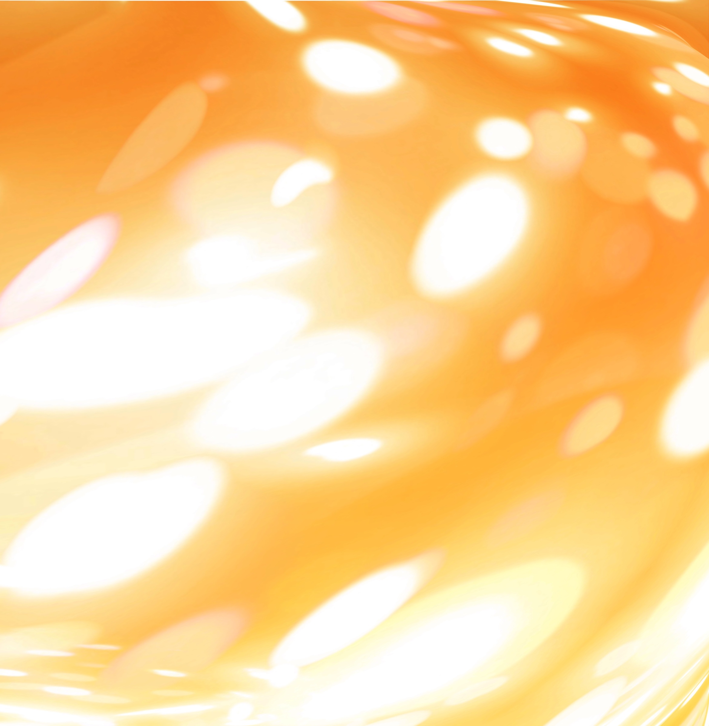 Incipit VII, Imagen consecutiva: formas amplias y difusas de blanco sobre un fondo naranja, pintura digital de Susana Mazzarino