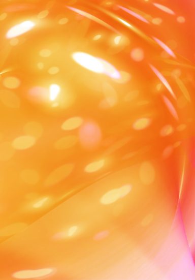 Naranja ámbar con destellos suspendidos. Obra digital de la serie Disolución, edición 3 + 1 P.A. de Susana Mazzarino