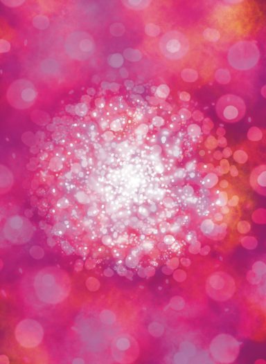 Fondo abstracto morado con destellos brillantes en el centro.