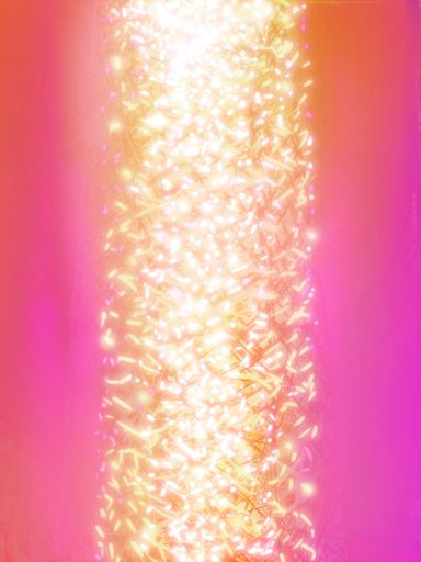 Efecto de luz brillante en un fondo rosa, creando una atmósfera mágica.