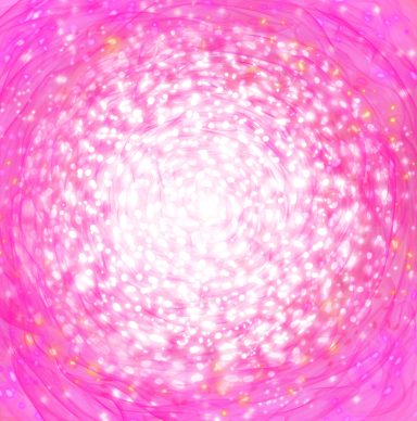 Fondo abstracto en tonos rosados con brillantes destellos y un centro iluminado.