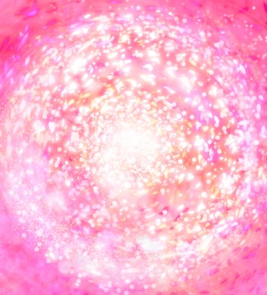 Fondo brillante en tonos rosa con destellos luminosos en el centro.
