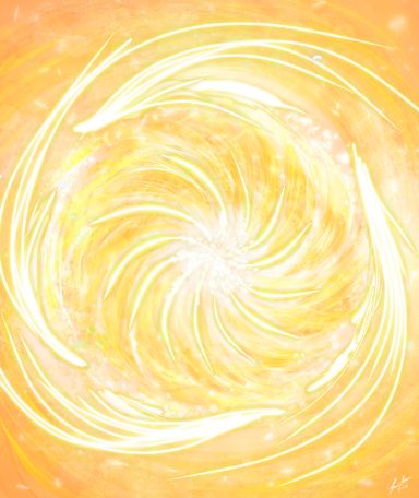 Golden Turn by Susana Mazzarino El giro se cierra sobre su propio centro; máxima concentración del turno solar.