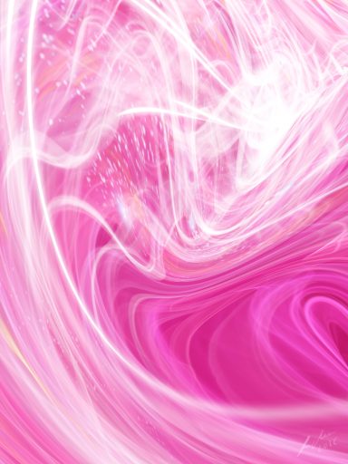 Whispering Streams| Susana Mazzarino Pinturas de Luz Fondo abstracto en tonos de rosa con patrones suavemente ondulados y etéreos.