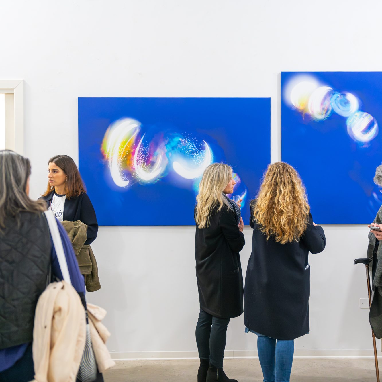 Cartel de la exposición "Contemporary Venice 2025" con detalles de la artista Susana Mazzarino.